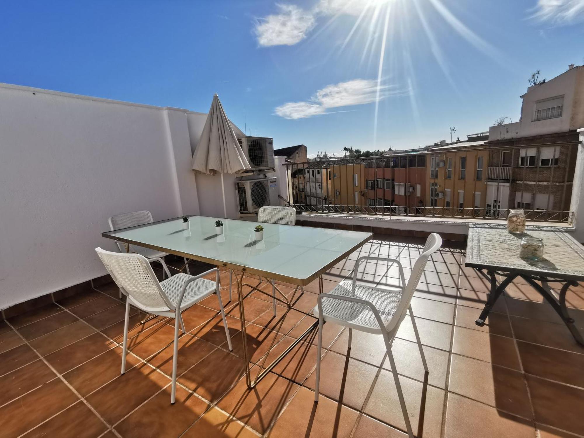 Ferienwohnung Atico Con Vistas Centro Historico / Terraza 40 M Málaga Exterior foto